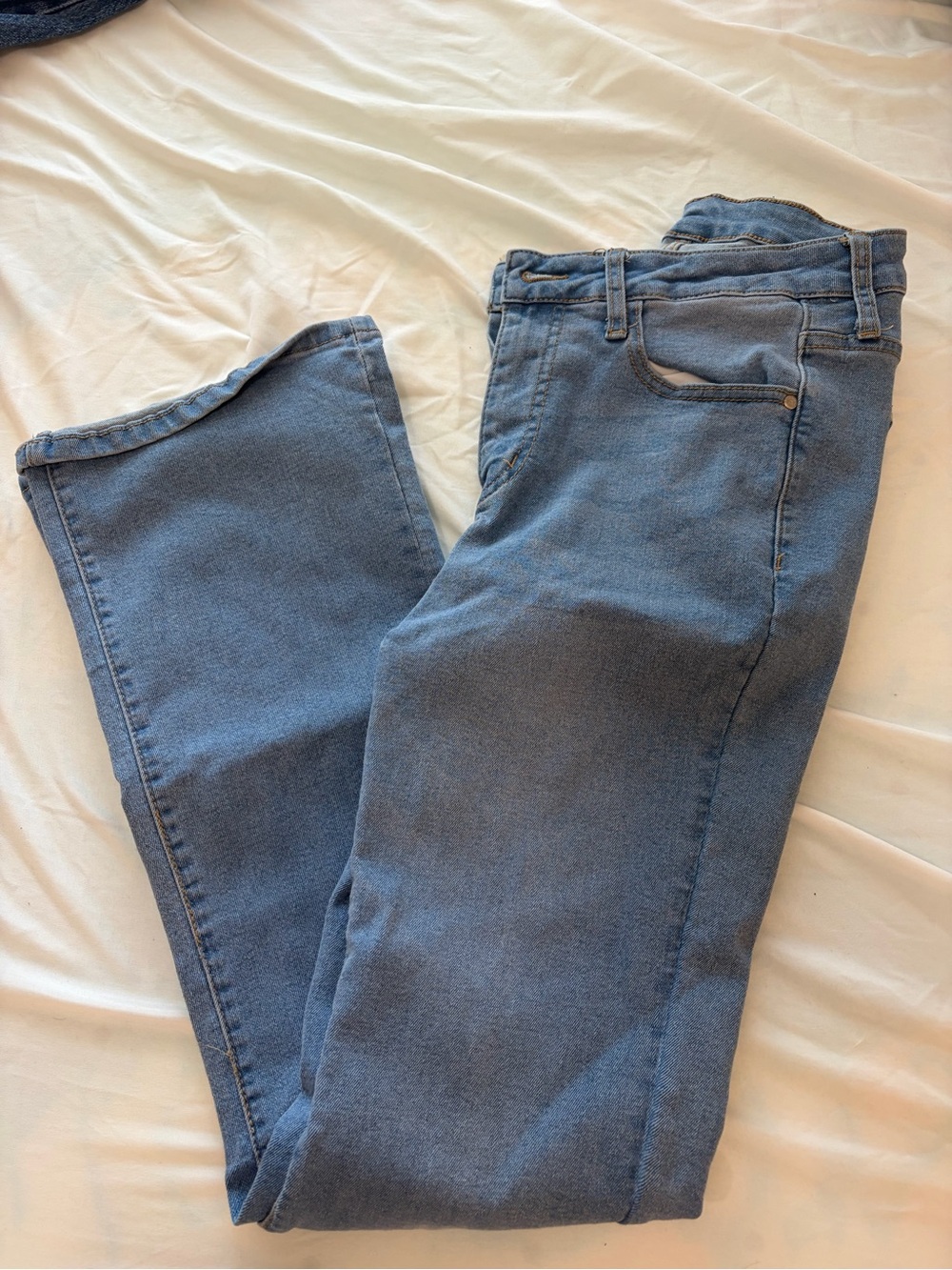Amazon Women's Flare Jeans in Light Blue